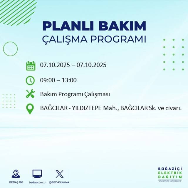 Bugün İstanbul karanlığa bürünecek! BEDAŞ açıkladı: 23 ilçede elektrikler kesilecek 17